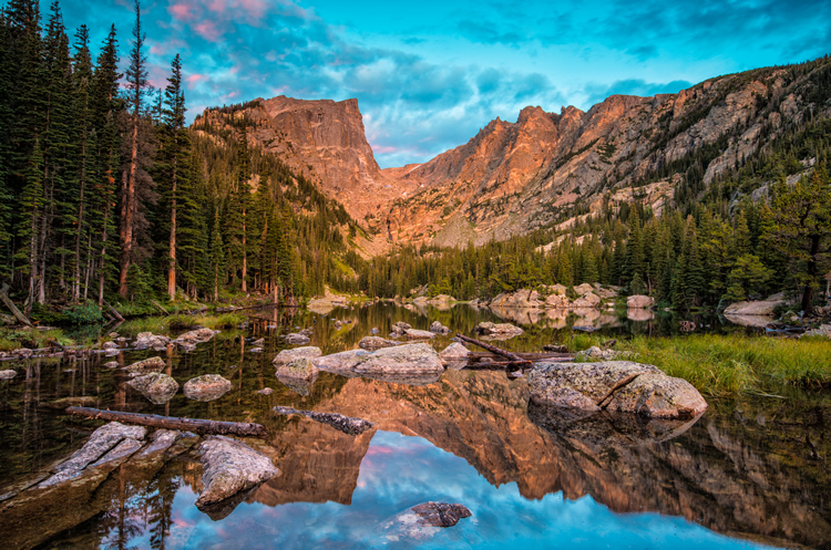Dream Lake Sunrise Rocky Mountain National Park, Estes Park Tours